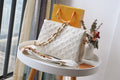 White Embossed Chain Handbag