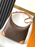 Black Chevron Quilted Shoulder Bag with Gold-Tone Chain