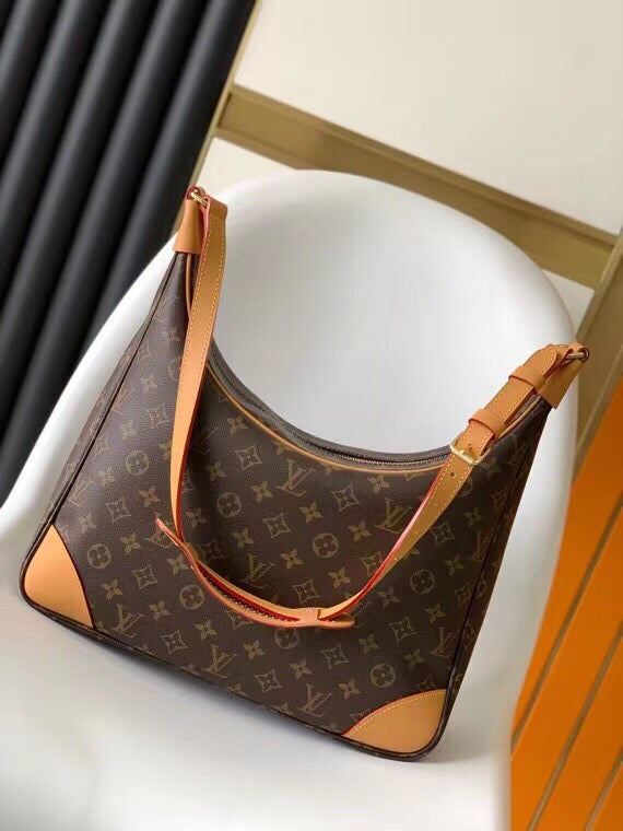 Black Chevron Quilted Shoulder Bag with Gold-Tone Chain